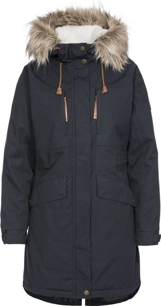 Trespass Damen Parka Faithful wasserfest, mit Kapuze TP4818 (3XL) (Dunkelgrau)