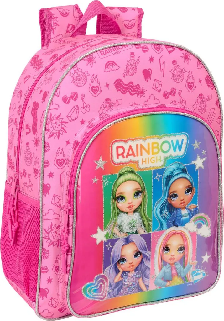 Sac d'école Rainbow High Shine : fini les dos fatigués en Multicouleur