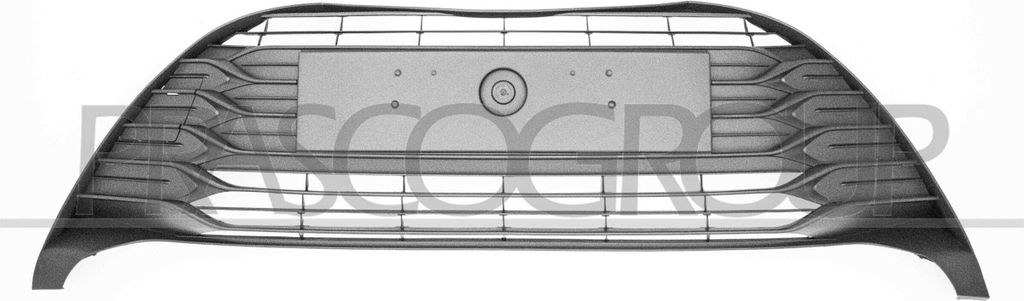 PRASCO Lüftungsgitter Grill Stoßfänger für TOYOTA Yaris Schrägheck (P13) Schwarz