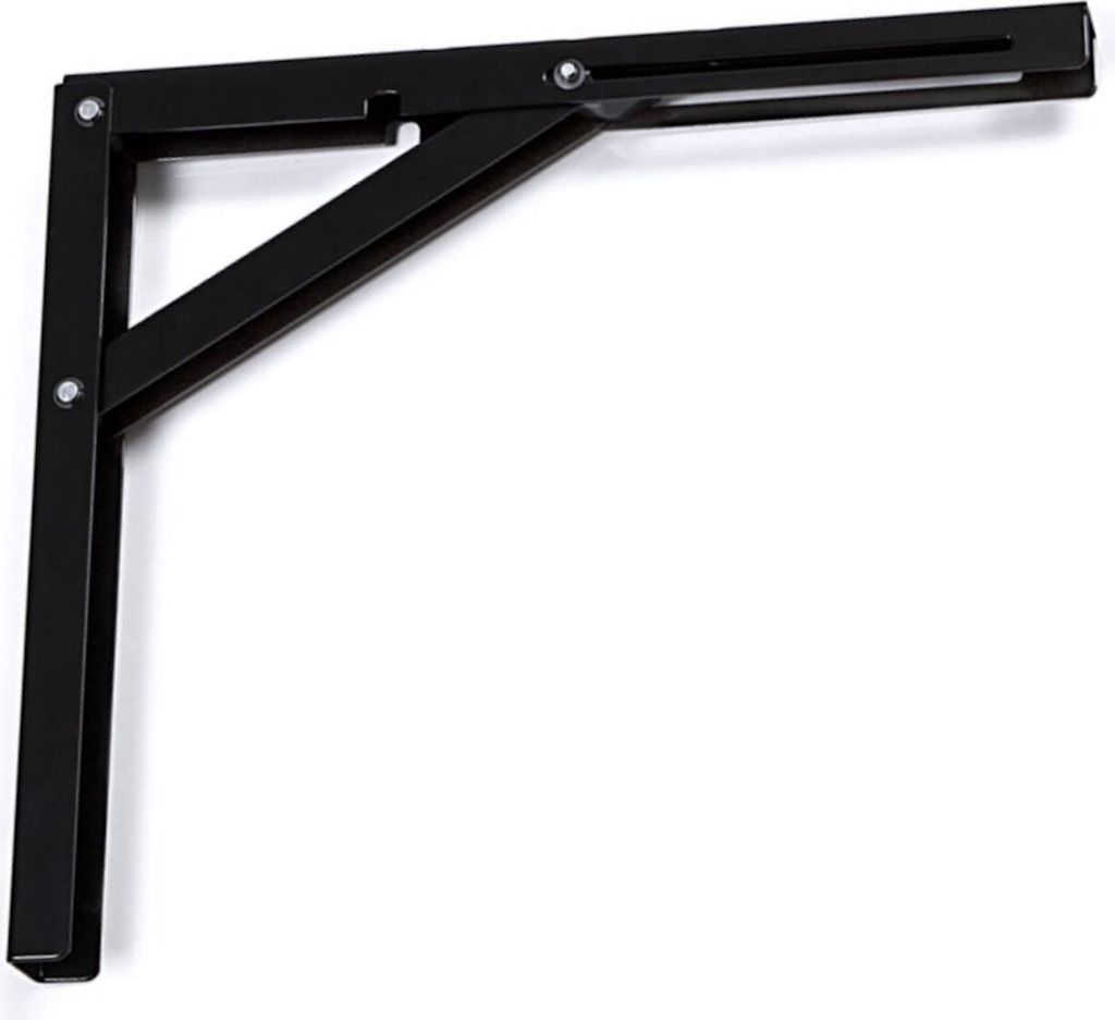 Klappkonsole Profi-Nr.1 L300 Länge: 300 mm / Höhe 260 mm schwarz Tragkraft 120 kg (pro Paar)