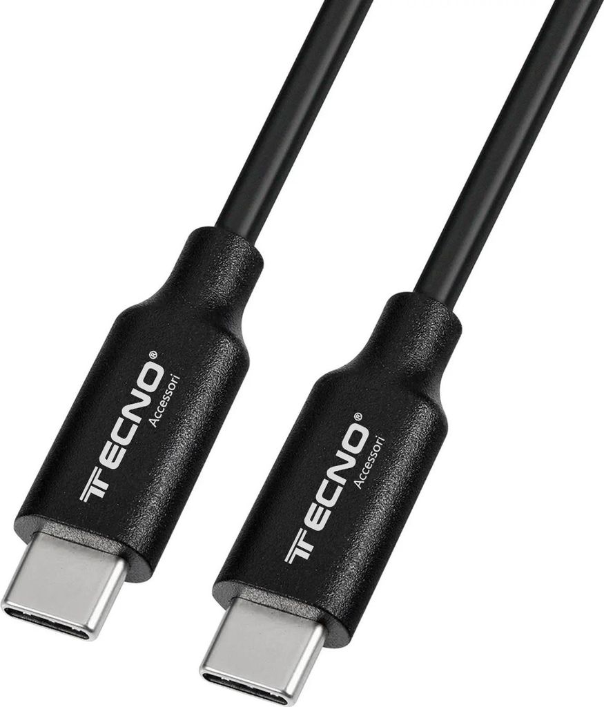 Tecno 24.218 USB Kabel 1 m USB C Schwarz