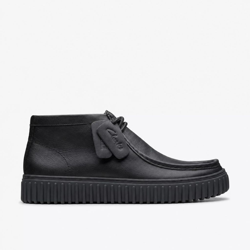 Clarks Torhill Hi, leren laars, zwart, maat 42 EU Productafbeelding 