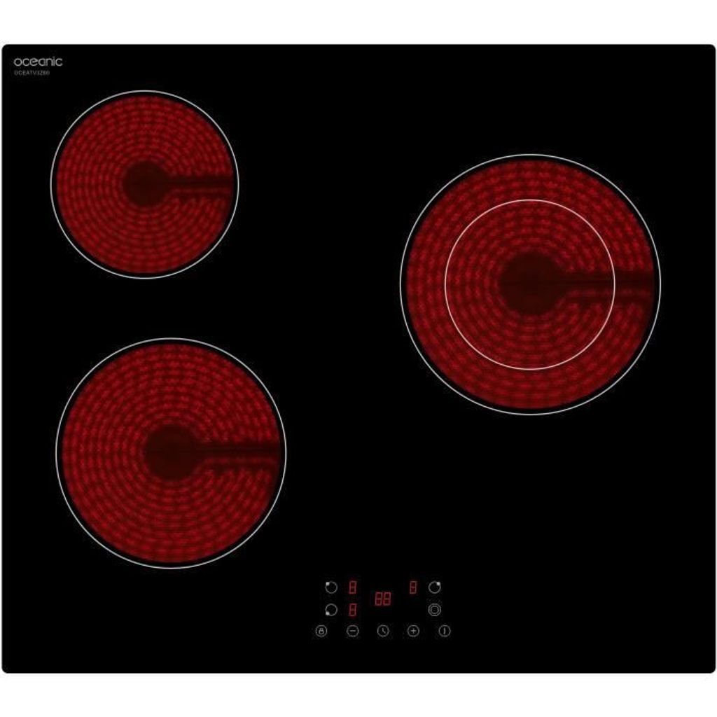 OCEANIC 3-Zonen-Keramikkochfeld - 5200W - Breite 60 cm