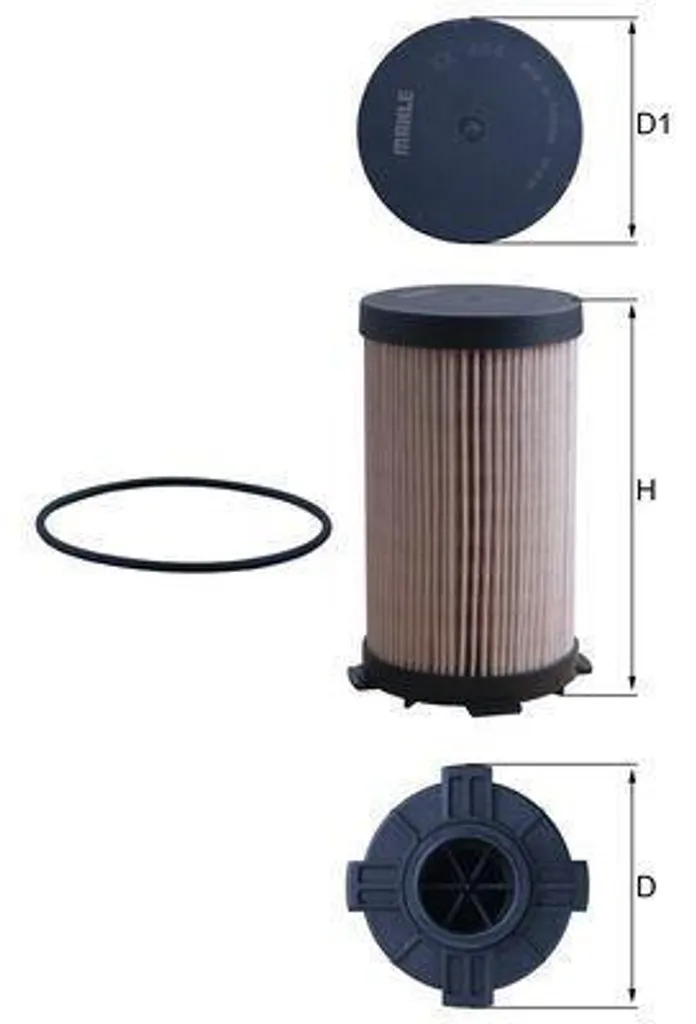 Cartouche filtrante gazole MAHLE KX 484D pour poids lourds SCANIA L