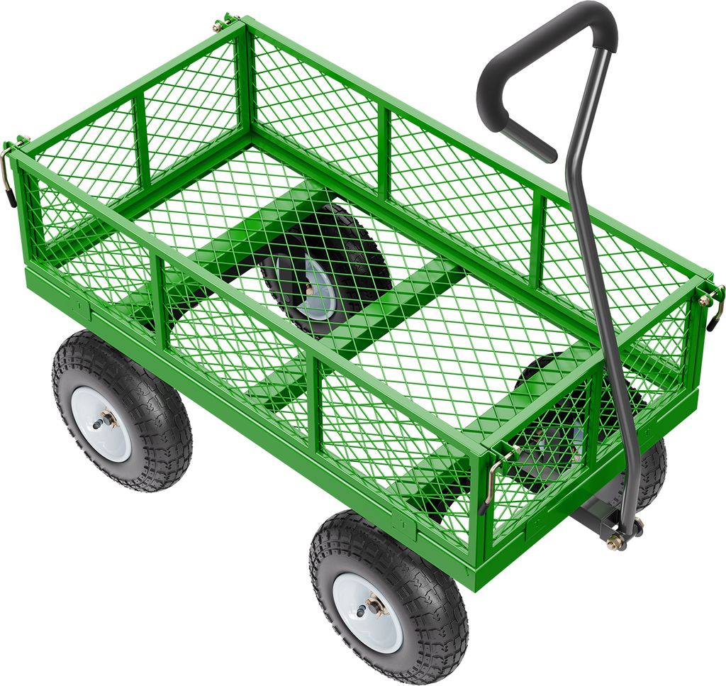 SucceBuy ocelový zahradní vozík, nosnost 300 kg, robustní Obrázek produktu 