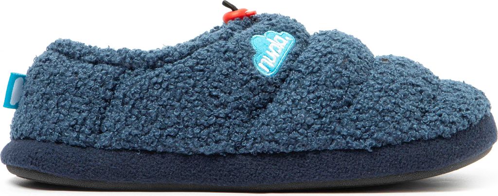 NUVOLA. Hausschuhe Herren Damen rutschfester Sohle warm gepolstert bequem dunkelblau 42/43 EU - UNCLSHEP