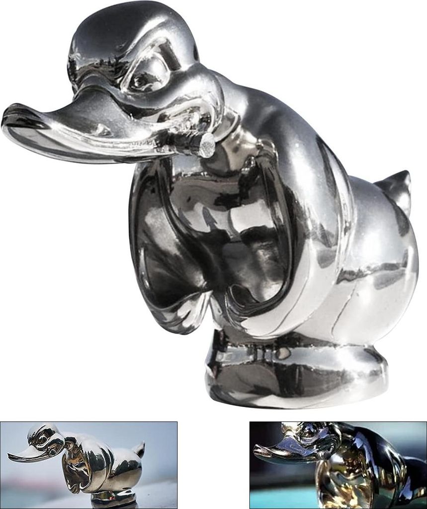 Kühlerfigur Angry Duck, Angry Duck, Kühlerfigur Auto, für Autodekoration und Raumdekoration
