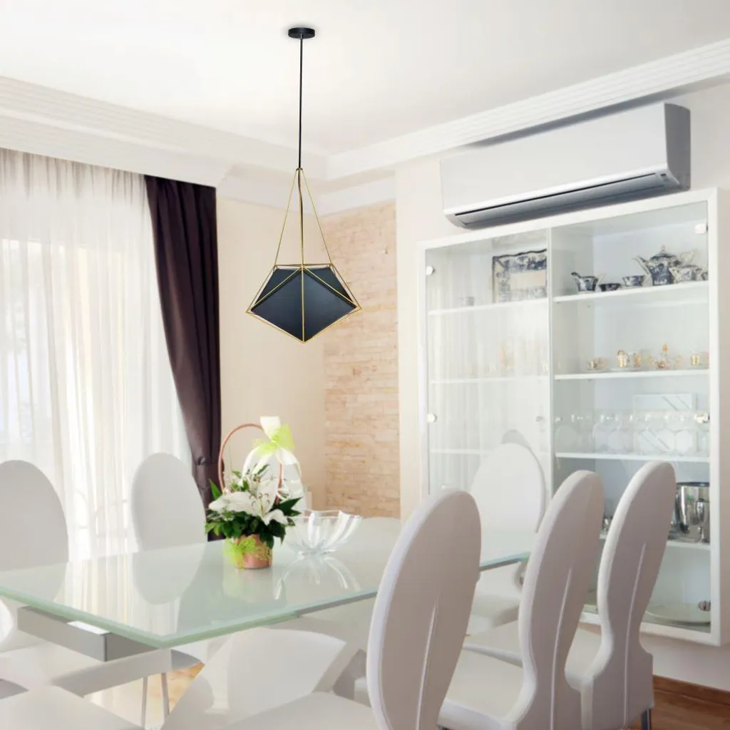 Suspension anti-éblouissement dorée E27 - Solution luminaire chaleureux - 3