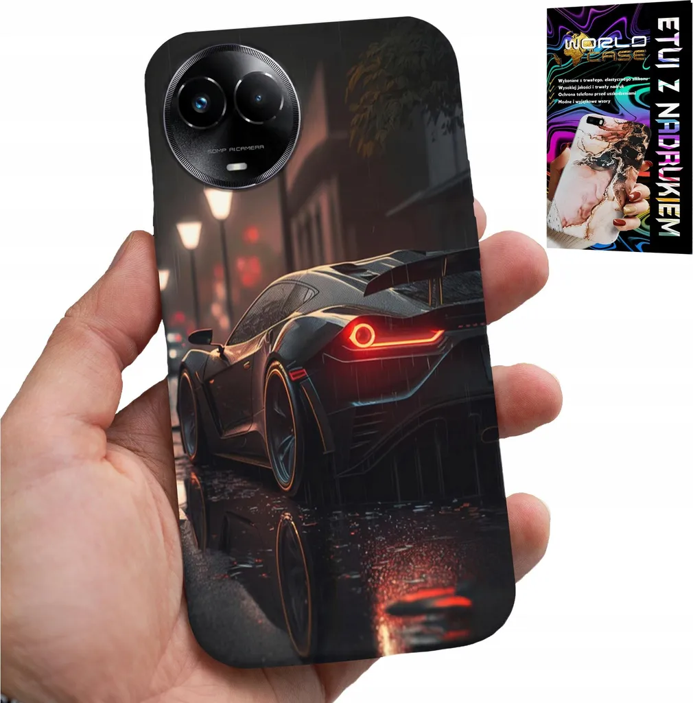 Cover Vetro Realme C67 4G Sport Auto - Protezione Antiurto 9H Fan