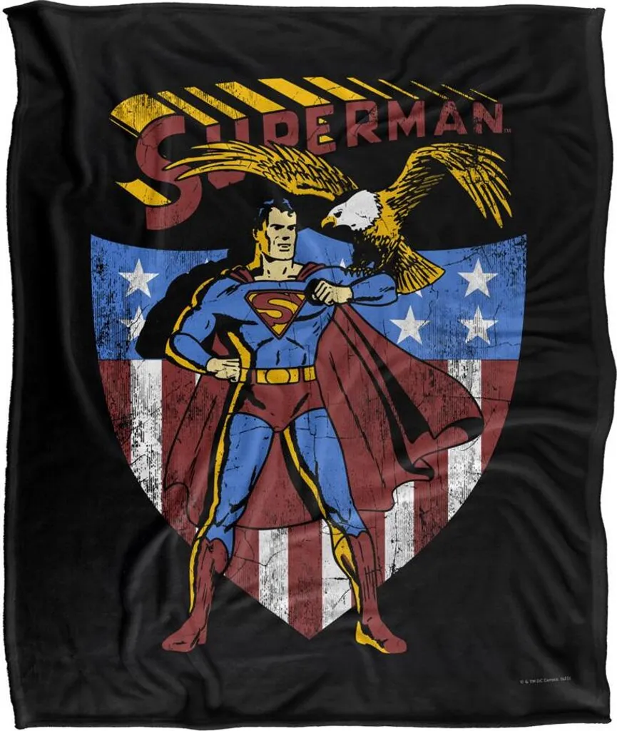 Couverture Superman Aigle TV18531 - Finis les Frissons avec ce Plaid Doux