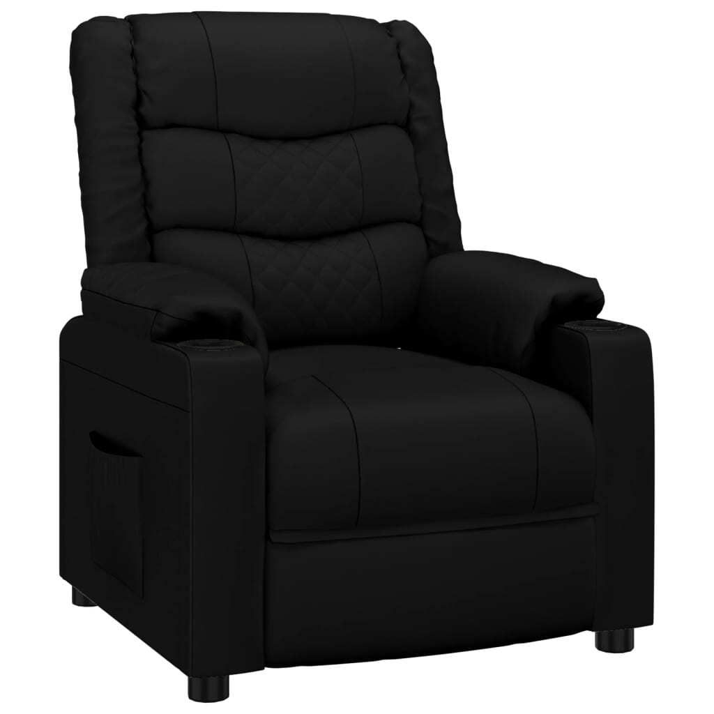 Relaxsessel Schwarz Kunstleder