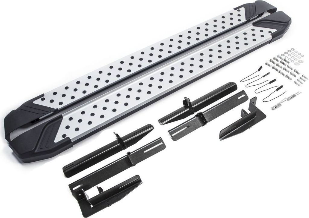 J&J AUTOMOTIVE | Advanced Aluminium Trittbretter Seitenschweller mit ABE für C-Crosser / Outlander / 07-13 / ASX ab 20100