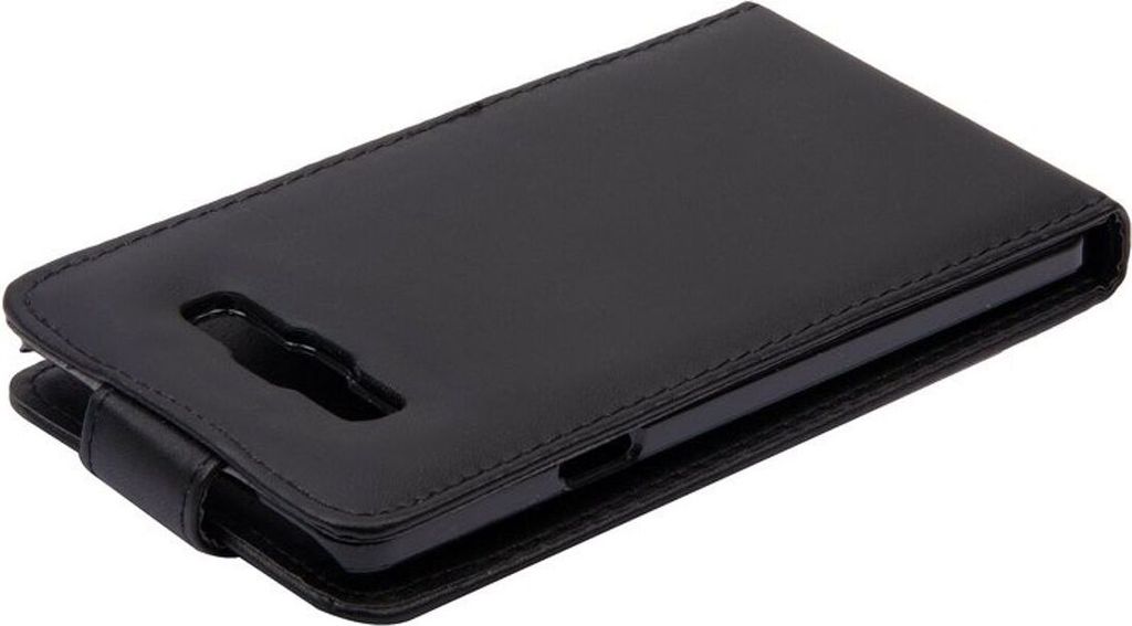 Handyhülle Schutzhülle Flip Handytasche für Samsung Galaxy A7 A700F Schwarz