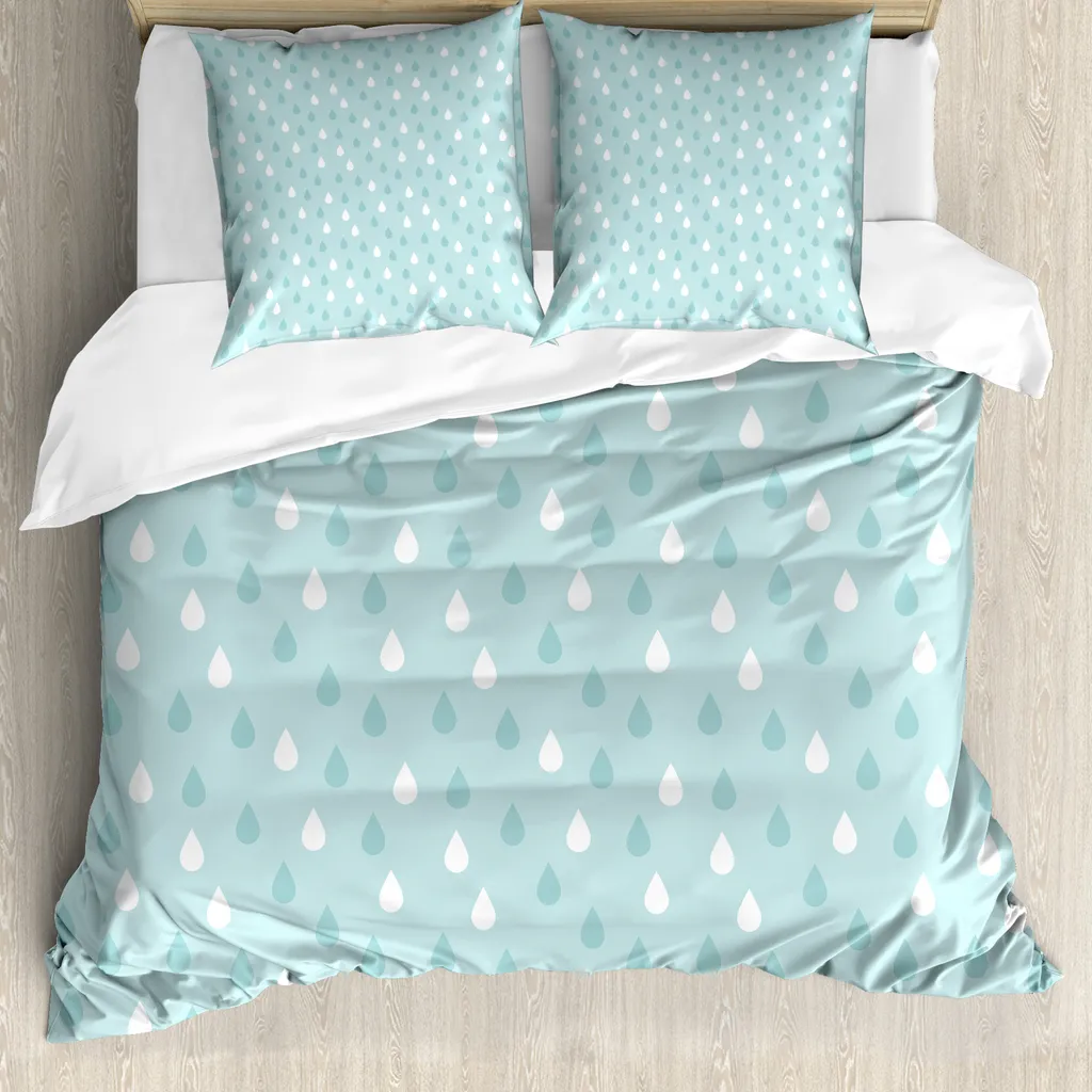 Copripiumino ABAKUHAUS Azzurro 155x220: Antiacaro per Bambini con Federa