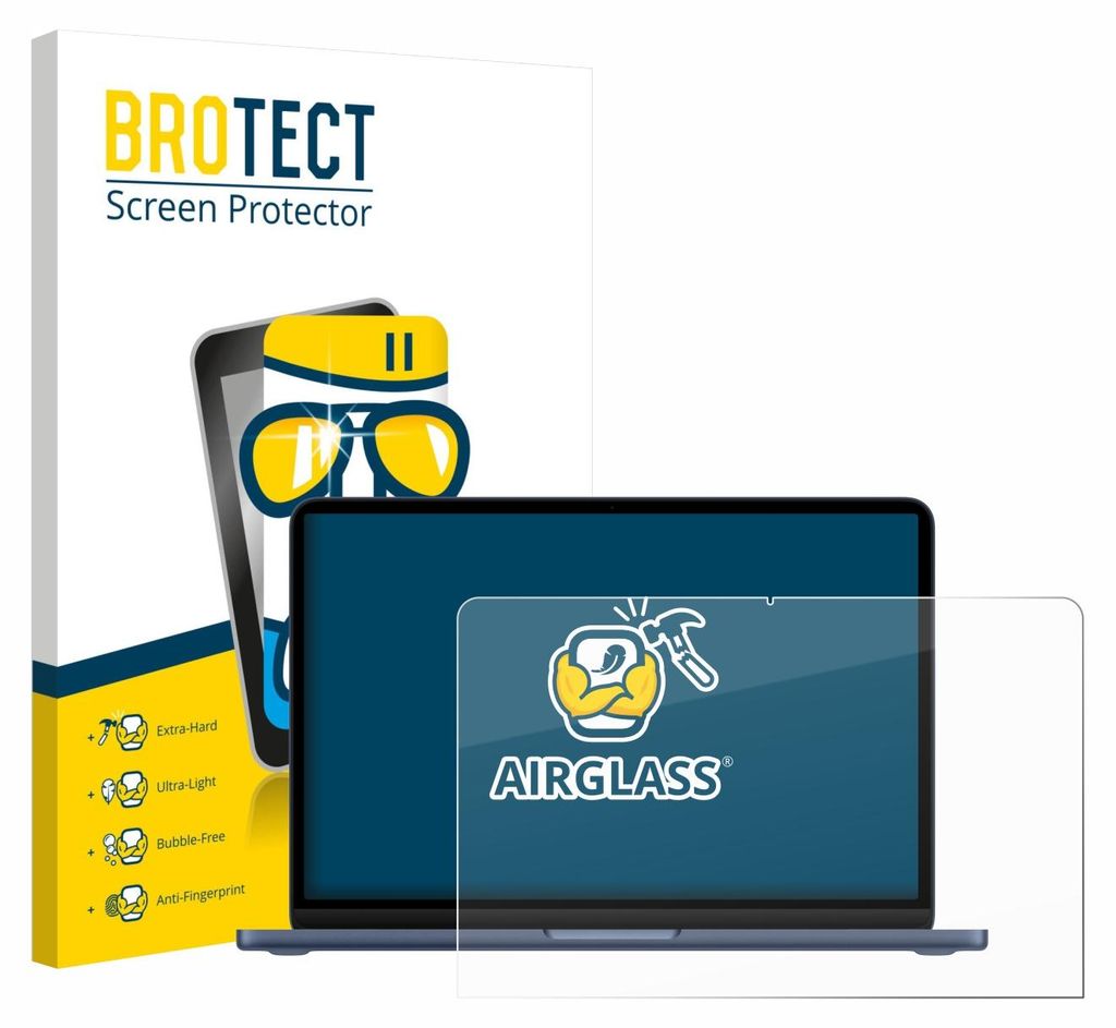 BROTECT Schutzglas für Apple MacBook Neo 13" 2026 Schutzfolie Panzer Folie Glas Display Schutz klar