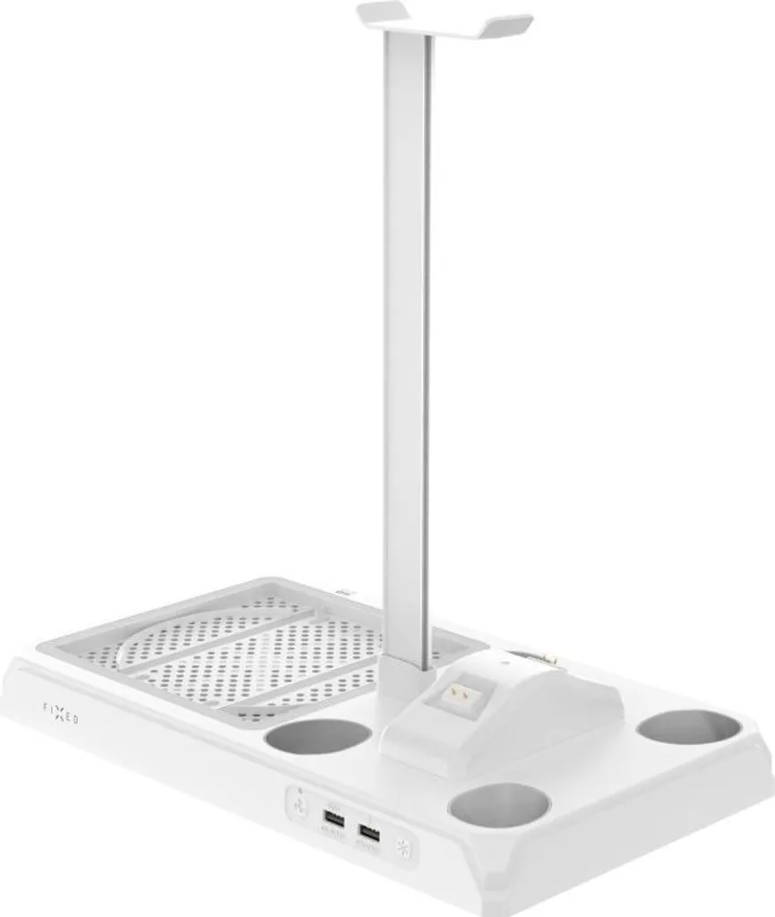 FIXED Support Xbox Series S X ventilé avec double chargeur blanc