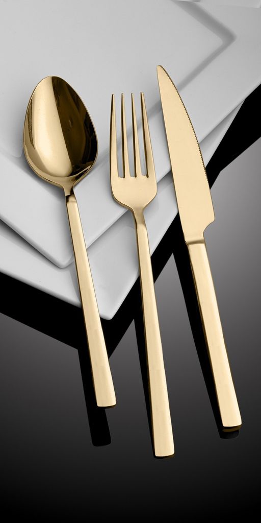 Hermia Concept, CBK36GD, Bestecke, Gold, Edelstahl, 21 x 4,5 cm