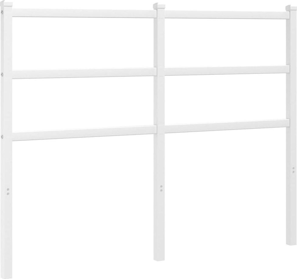 vidaXL Ersatz-Kopfteil Metall Weiß 120 cm