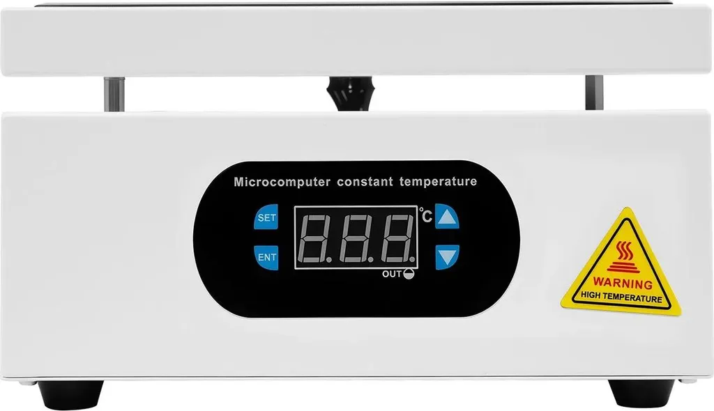 Station préchauffage 200x200mm 400°C - Alliage aluminium blanc 700W