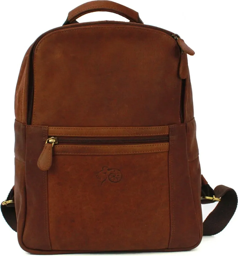 Sac à dos urbain Ross en cuir marron clair idéal pour le quotidien