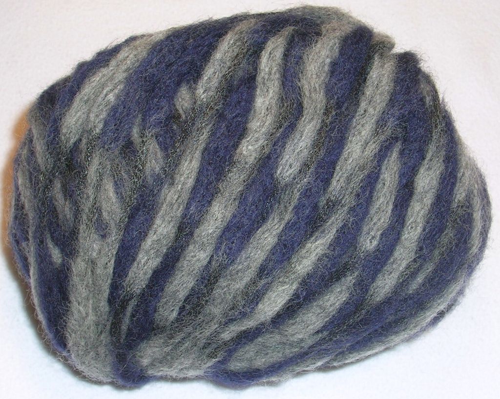 MYSTERY PLUS von Katia, leichtes zweifarbiges Wollgarn (58) - blau, ca. 50m /50g