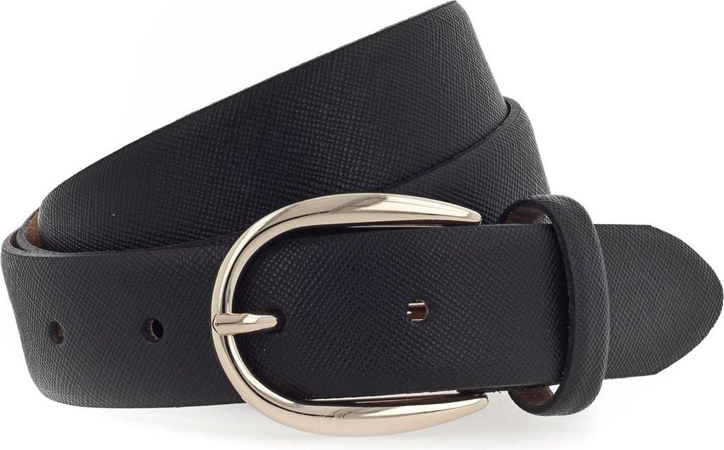 Vanzetti Leder Gürtel 30mm Leather Belt W100 Black schwarz