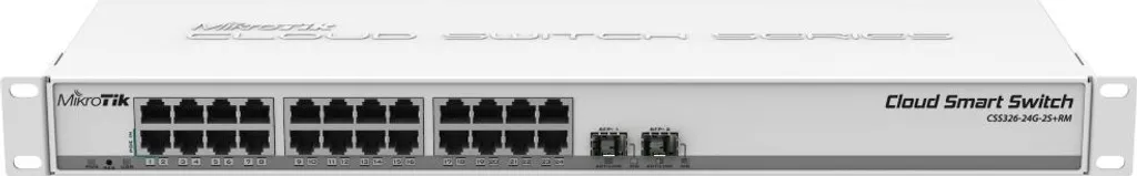 Solution réseau MikroTik CSS326 pour déploiement fibre 10G et 24 ports
