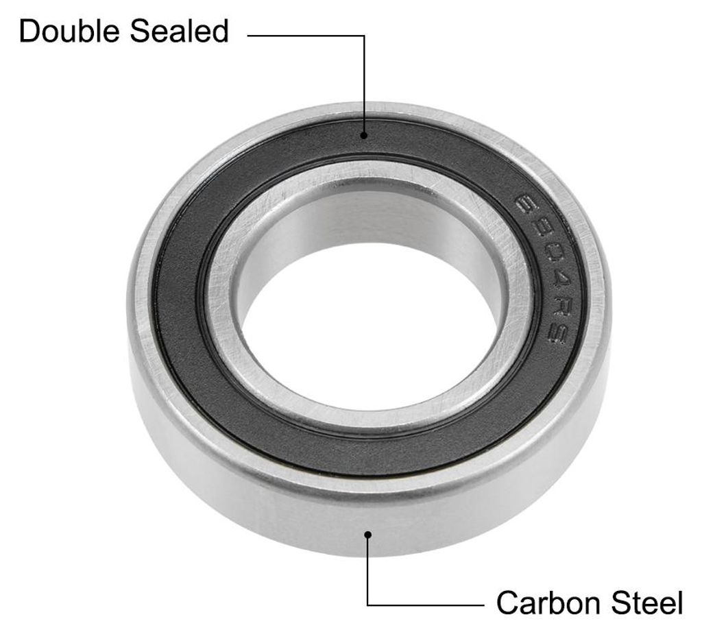 5St Rillen Kugellager 6904-2RS Z2 Doppelt Versiegelt Kohlenstoffstahl 20mm X 37mm X 9mm