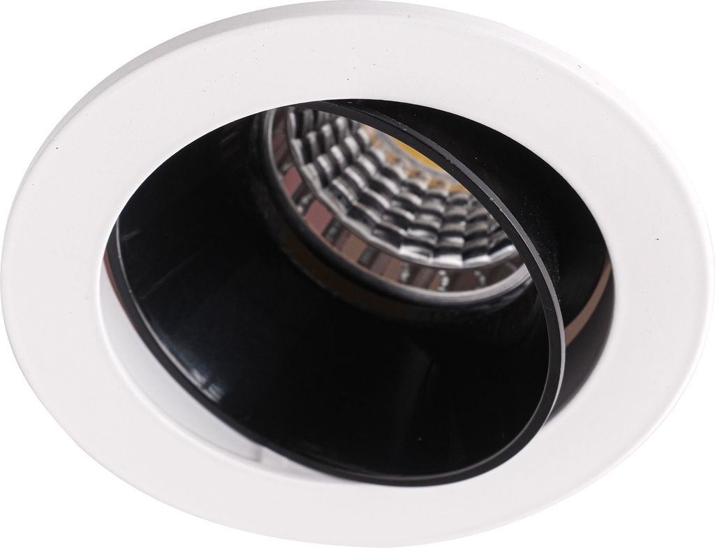 Einbaurahmen Mattes Weiß blendfrei schwenkbar 677W Ø68 mm für GU10 | MR16 IP20