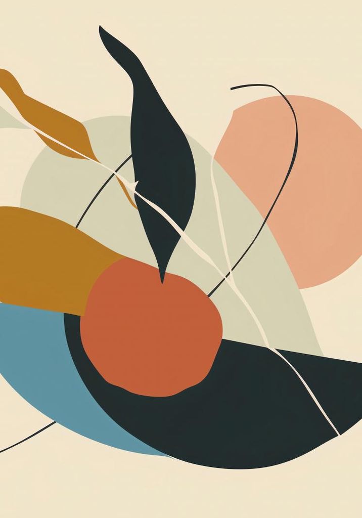 Poster 70x100cm Organische Form