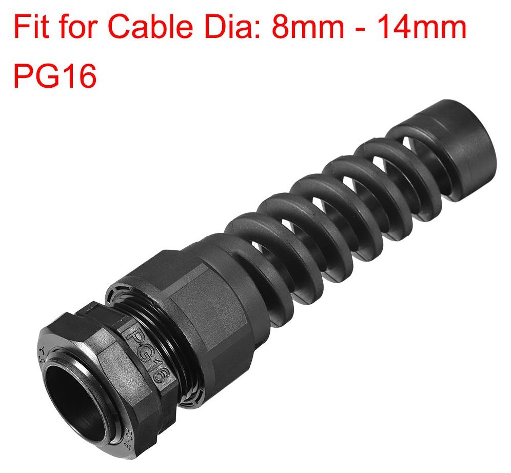 2 Stš¹ck Kabelverschraubung PG16, Kabeldurchfš¹hrung Wasserdicht IP68 Nylon verstellbare Kabelverbinder mit Dichtungen fš¹r 8-14mm Durchmesse...