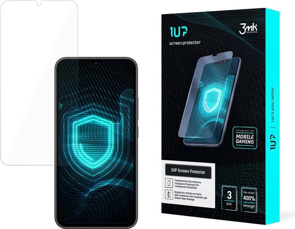 3MK 1UP Samsung Galaxy A34 5G Pellicola Gaming [3 PACK] Protezione Schermo
