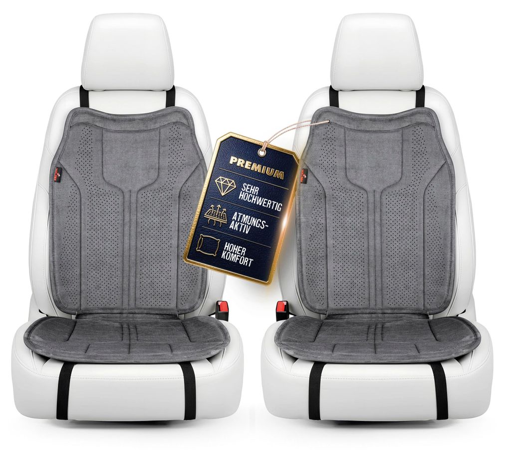 WALSER Premium Sitzauflage Auto Nubo, 2 Sitzschoner Auto Produktbild 