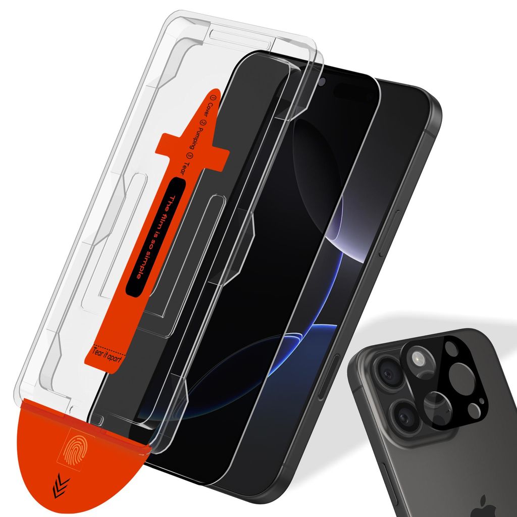 1-balení iPhone 16 Pro Ochranné sklo na displej Privacy & Obrázek produktu 