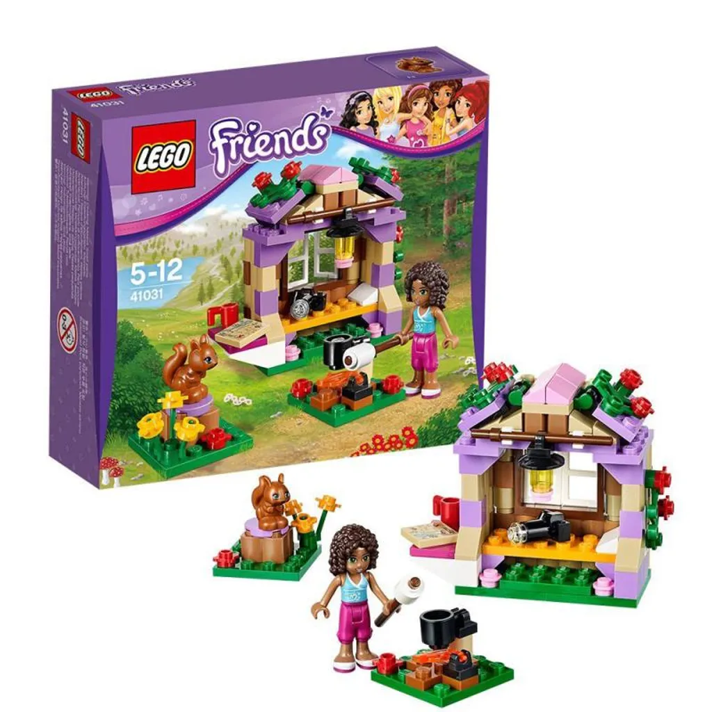 Mini chalet de montagne Andrea LEGO Friends 41031 avec feu de camp