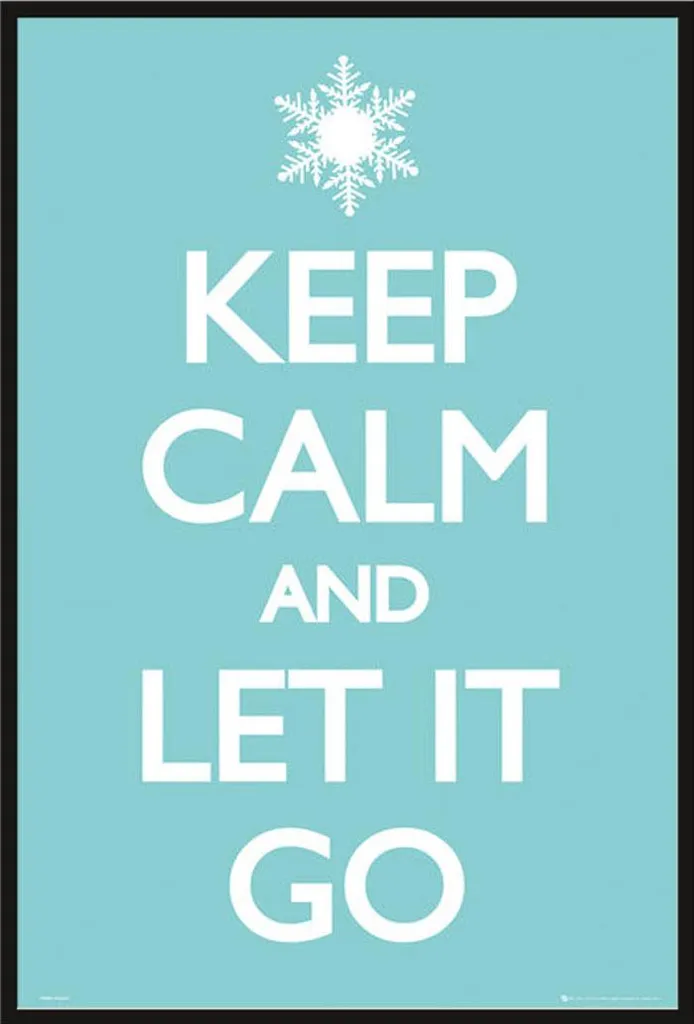 Décoration murale zen : Affiche Let it Go et cadre Shinsuke Maxi noir