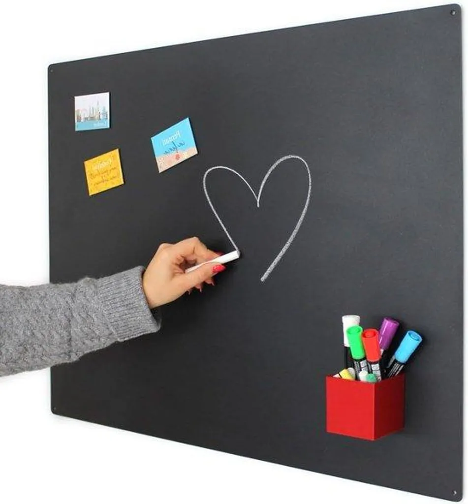Tableau magnétique anthracite en acier : surface durable et aimantée