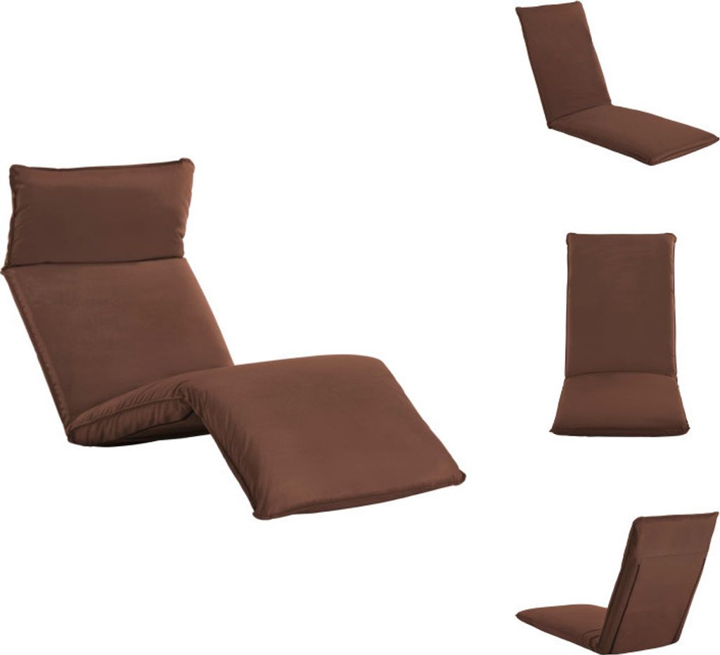 vidaXL Sonnenliege Klappbar Oxford-Gewebe Braun - Sonnenliegen