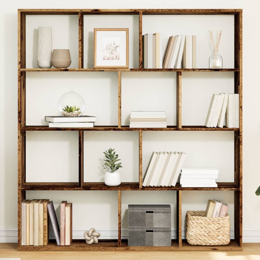 Maison Exclusive - Bücherregal Altholz-Optik 132x29x141,5 cm Holzwerkstoff