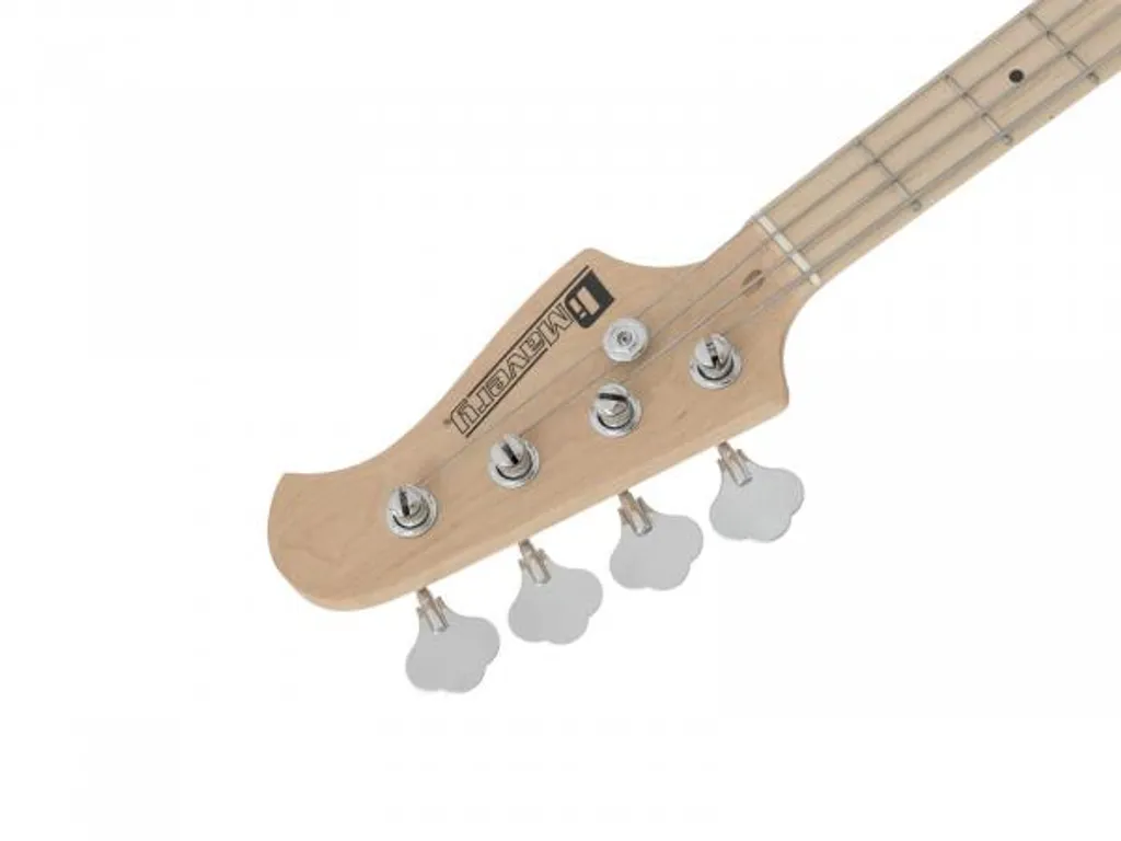 Basse DIMAVERY PB-550 E-Bass style vintage blond avec micro de précision