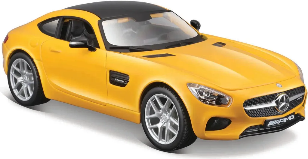 Mercedes-AMG GT 1:24 Jaune Maisto : Réplique Fidèle en Métal Durable