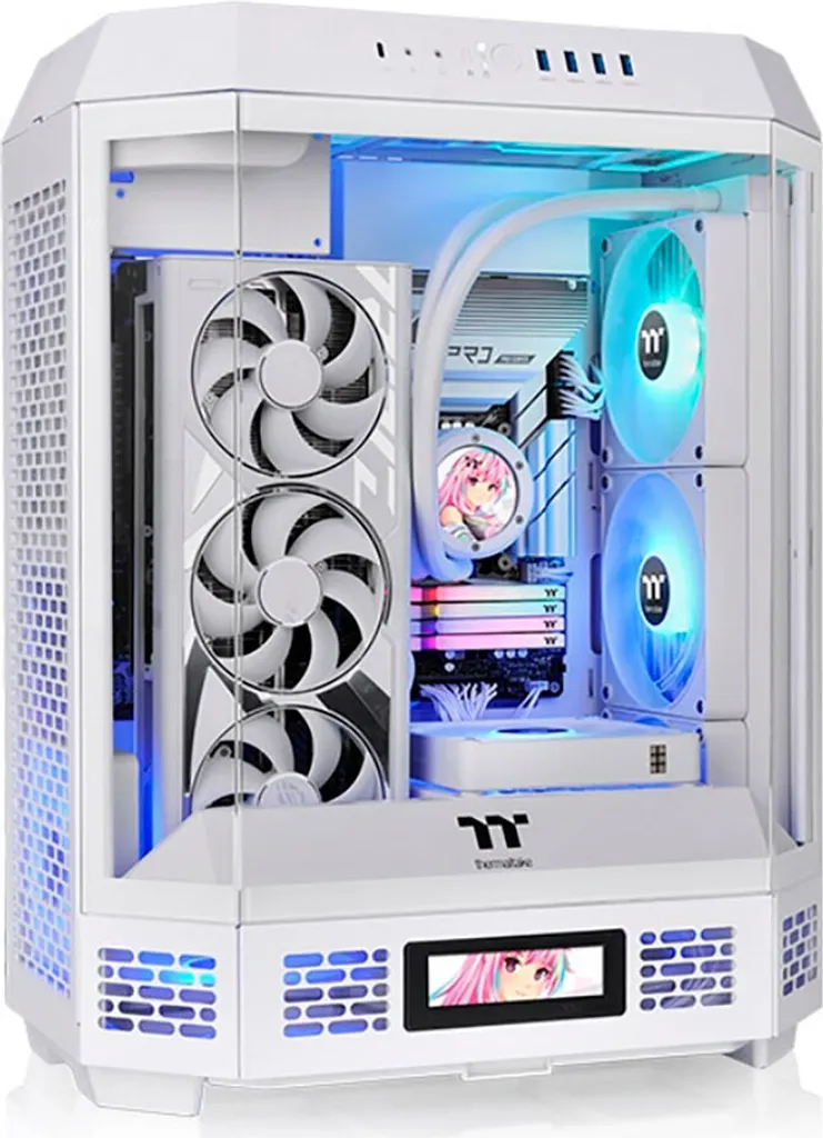 Boîtier Tour Blanche Thermaltake The Tower 600 avec Verre Trempé Vision