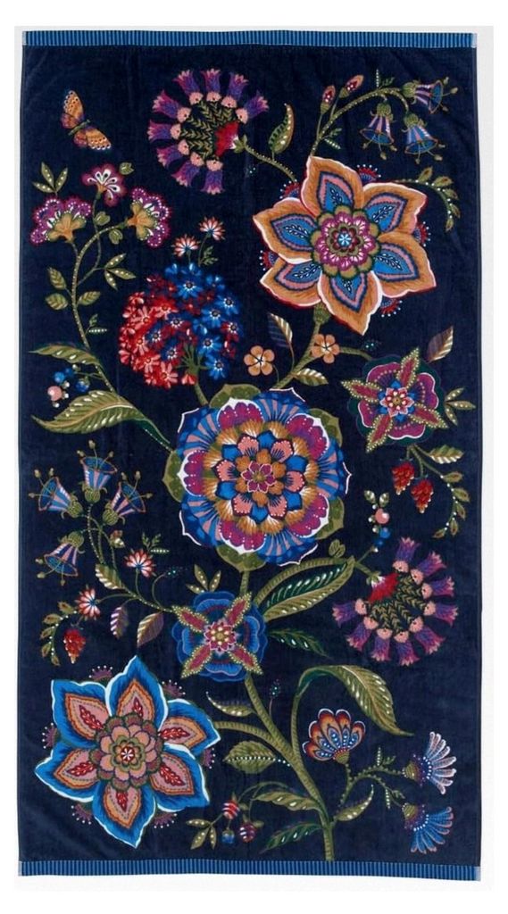 Badetuch dunkelblau 100x180cm (1 Stück)
