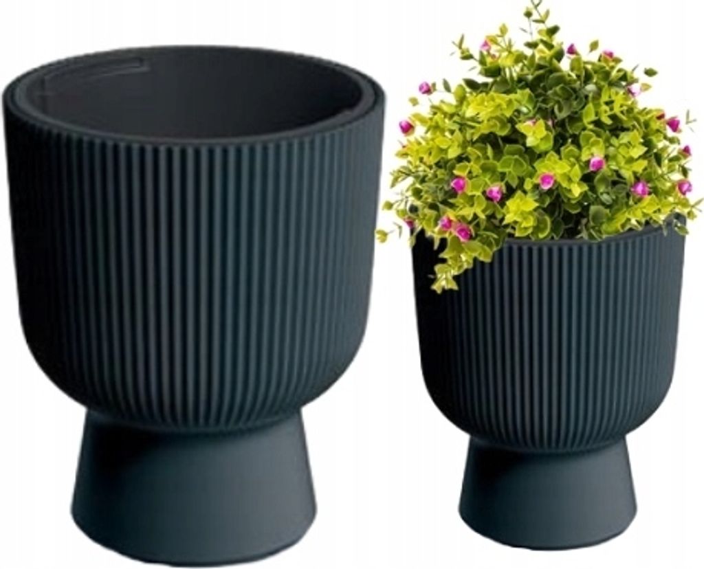 Prosperplast Blumentopf MILLY Anthrazit 23,9 cm Produktbild 7
