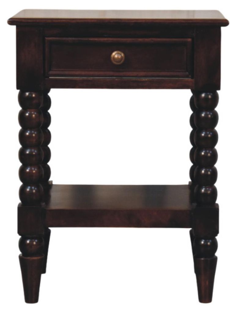 Artisan Furniture Nachttisch „Vienna“ aus Massivholz mit 1 Schublade