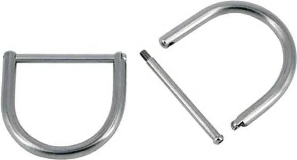 Best Divers Abnehmbarer D-ring Silber 50 mm Silber 50 mm