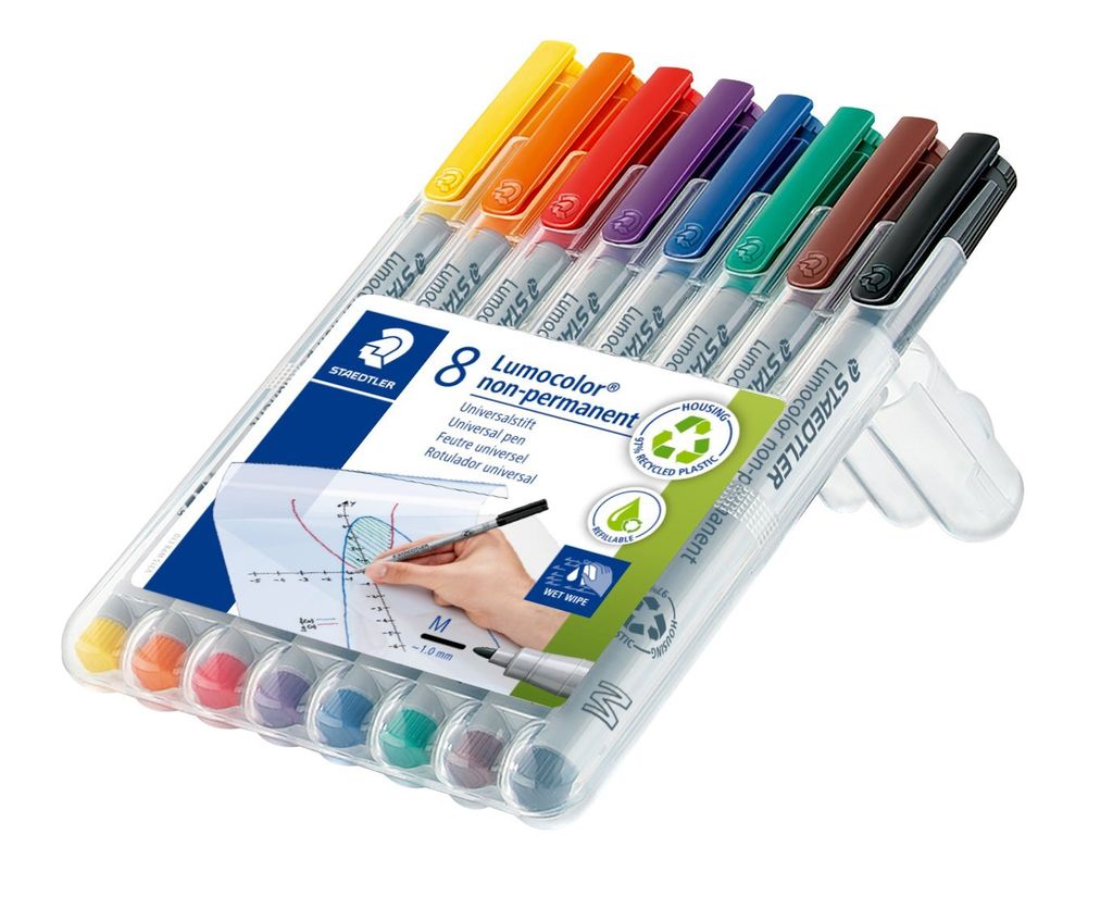 Staedtler Crayon pour film Lumocolor nonperm.M 8ST Image du produit 
