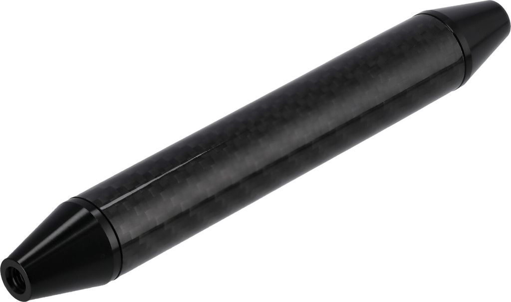 Aufbockgriff Echt-Carbon, für Gepäckträger - Schwarz eloxiert