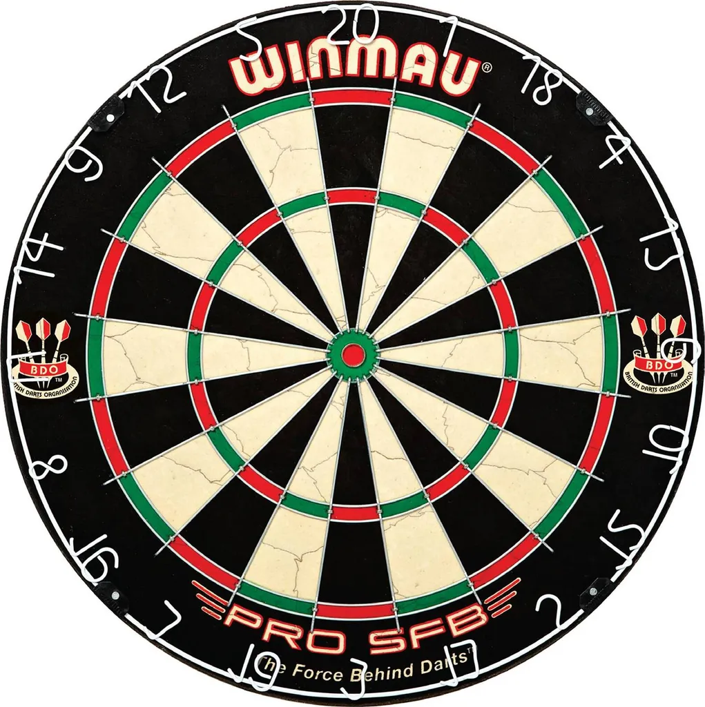 Cible de Fléchettes Traditionnelle Winmau Pro SFB Carromco Bristle