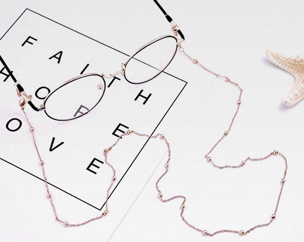 Brillenkette für Damen, Perlenkette für Lesebrillen und Sonnenbrillen